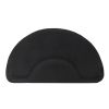 3â€²x 4.5â€²x 1/2" Beauty Salon Semicircle Anti-fatigue Salon Mat (Round Outside And Round Inside) Black