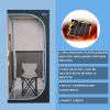 Portable Plus Type Full Size Far Infrared Sauna tent. Spa; Detox ; Therapy and Relaxation at home.Larger Space; Stainless Steel Pipes Connector Easy t