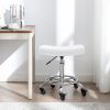 CoVibrant Wide Rolling Stool with Locking Wheels Footrest Adjustable Height Swivel for Salon Kitchen