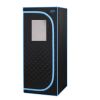 Portable Plus Type Full Size Far Infrared Sauna tent. Spa; Detox ; Therapy and Relaxation at home.Larger Space; Stainless Steel Pipes Connector Easy t