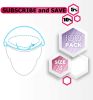Disposable Hair Caps 24". Pack of 100 Blue Bouffant Caps Polypropylene Disposable Hair Net Fabric Elastic Bands; Medical Hair Nets for Tattoo; Food; S