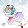 Disposable Hair Caps 24". Pack of 100 Blue Bouffant Caps Polypropylene Disposable Hair Net Fabric Elastic Bands; Medical Hair Nets for Tattoo; Food; S