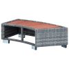 Spa Step Gray Poly Rattan 36.2"x17.7"x9.8"