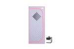 Full Size Portable Grey Steam Sauna tentâ€“Personal Home Spa;  with Steam Generator;  Remote Control;  Foldable Chair;  Timer and PVC Pipe Connector Eas