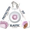 Disposable PP Caps 21". Pack of 100 Pink Polypropylene Hair Caps. Pink Polypropylene Head Covers; Lightweight; Breathable Nonwoven Fabric Elastic Caps
