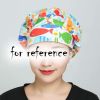 Adjustable Scrub Cap Cotton Breathable Bouffant Scrub Cap Unisex Work Cap for Men Women, Multicolor Fish