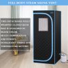 Portable Plus Type Full Size Steam Sauna tent. Spa; Detox ; Therapy and Relaxation at home.Larger Space; Stainless Steel Pipes Connector Easy to Insta