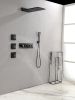 Concealed Installation Body Jet Shower Spa Square Massage Jets Spray Body Shower Bodyspray ( 3pcs)